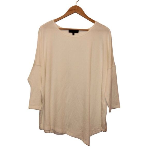 Eloquii White Dolman Sleeve Round Neck Loose-Fit Blouse Women's Size 14/16 plus - Picture 1 of 10